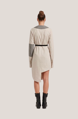 ASYMMETRIC SHIRT DRES