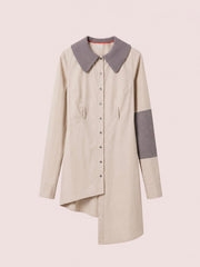ASYMMETRIC SHIRT DRES - Monte Sharp