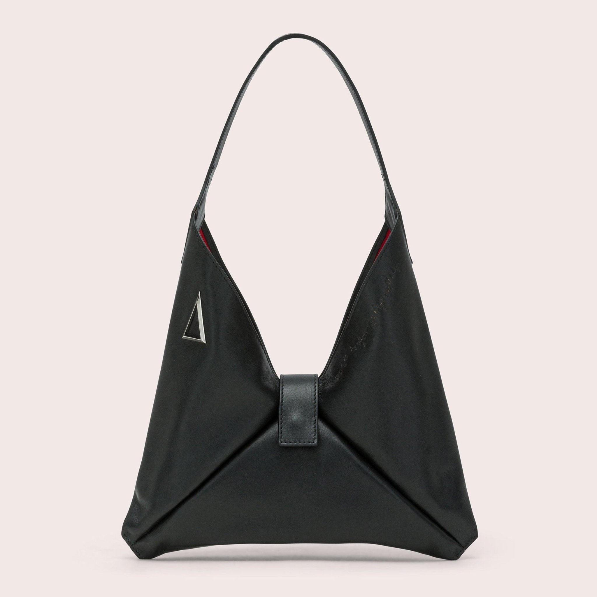 Black Topo "MARA BAG" IN NAPPA CALFSKIN LEATHER - Monte Sharp