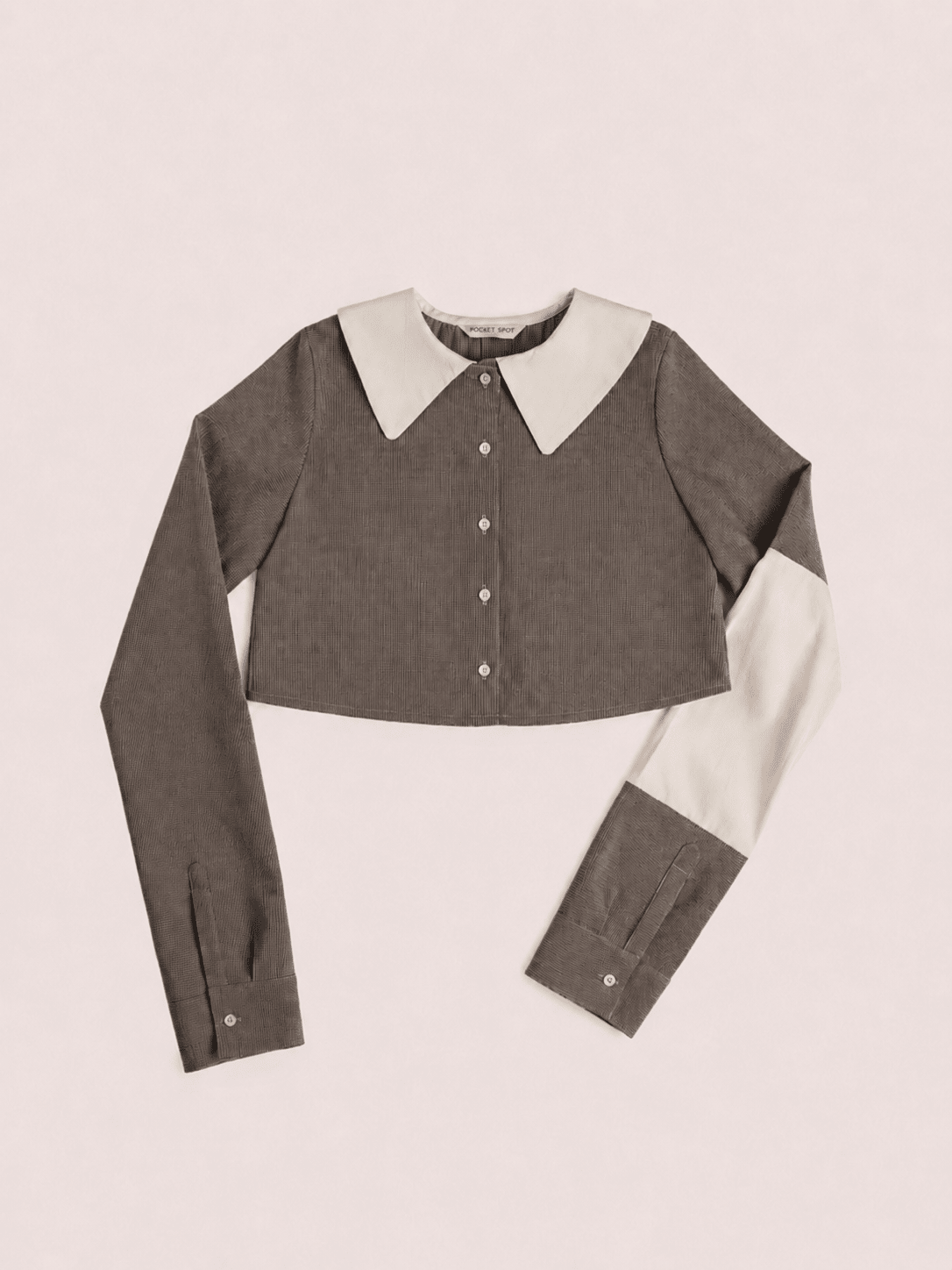 DOUBLE TEXTURE CROP SHIRT - Monte Sharp