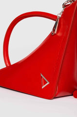RED "ROCKET GIRL" BAG IN CALFSKIN LEATHER - Monte Sharp