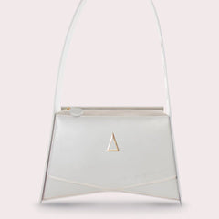 White Cream "Spritz" in NAPPA Calfskin Leather - Monte Sharp