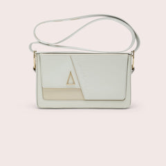 White Cream "The Lift" Bag in NAPPA Calfskin leather - Monte Sharp