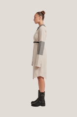 ASYMMETRIC SHIRT DRES