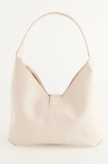 WHITE CREAM "MARA BAG" IN NAPPA CALFSKIN LEATHER