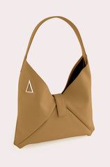 CARAMEL "MARA BAG" IN NAPPA CALFSKIN LEATHER