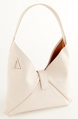 WHITE CREAM "MARA BAG" IN NAPPA CALFSKIN LEATHER