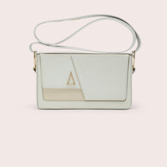 White Cream "The Lift" Bag in NAPPA Calfskin leather