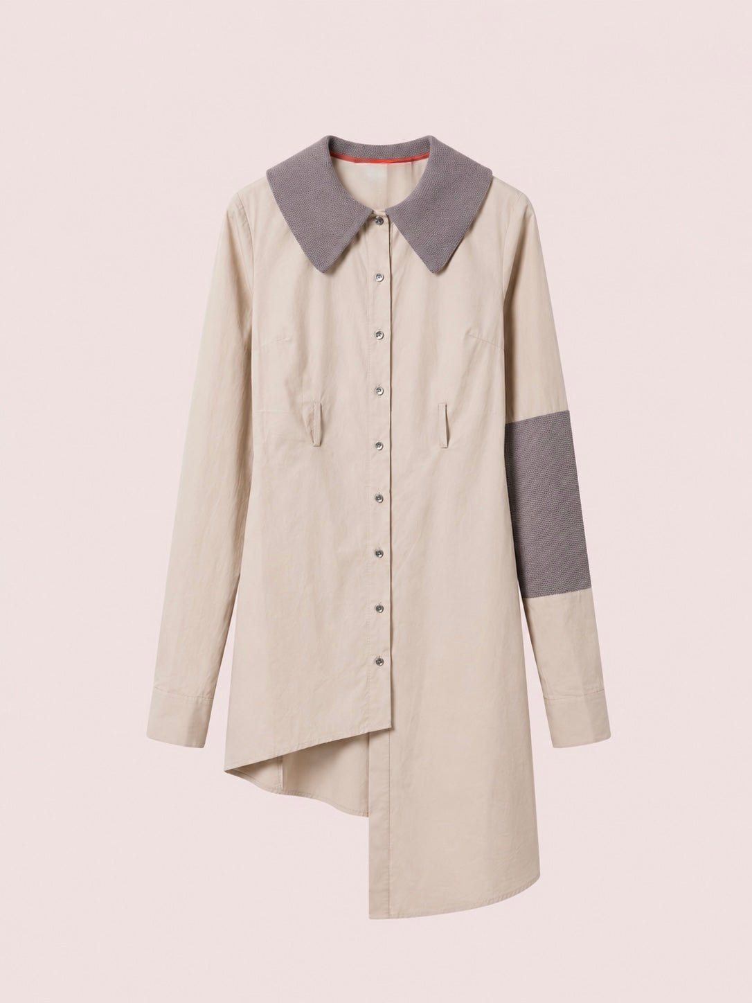 ASYMMETRIC SHIRT DRES - Monte Sharp