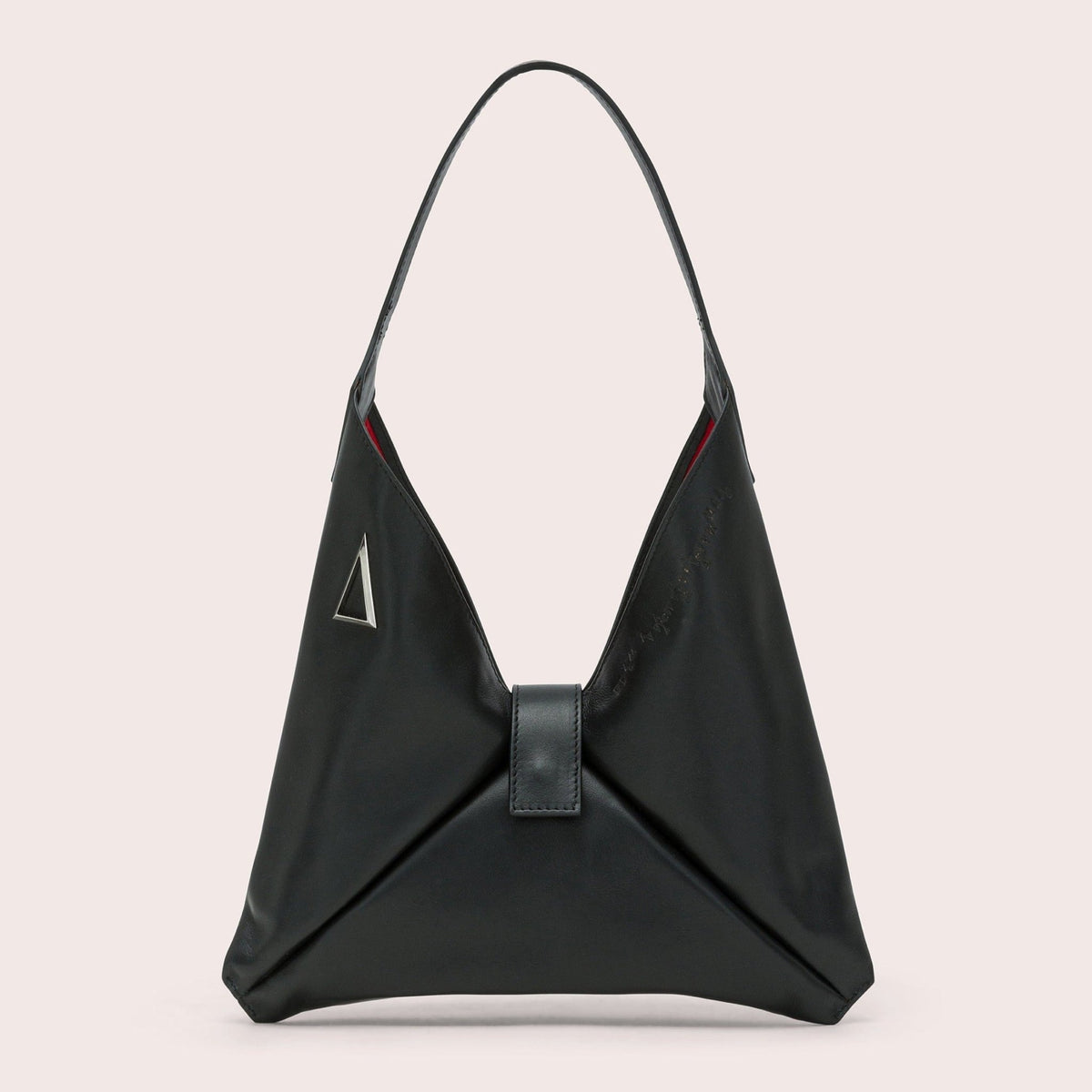 Black Topo "MARA BAG" IN NAPPA CALFSKIN LEATHER - Monte Sharp