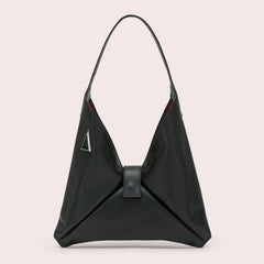 Black Topo "MARA BAG" IN NAPPA CALFSKIN LEATHER - Monte Sharp