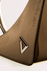 BRONZE "ROCKET GIRL" BAG IN CALFSKIN LEATHER - Monte Sharp
