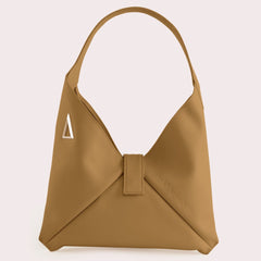 CARAMEL "MARA BAG" IN NAPPA CALFSKIN LEATHER - Monte Sharp