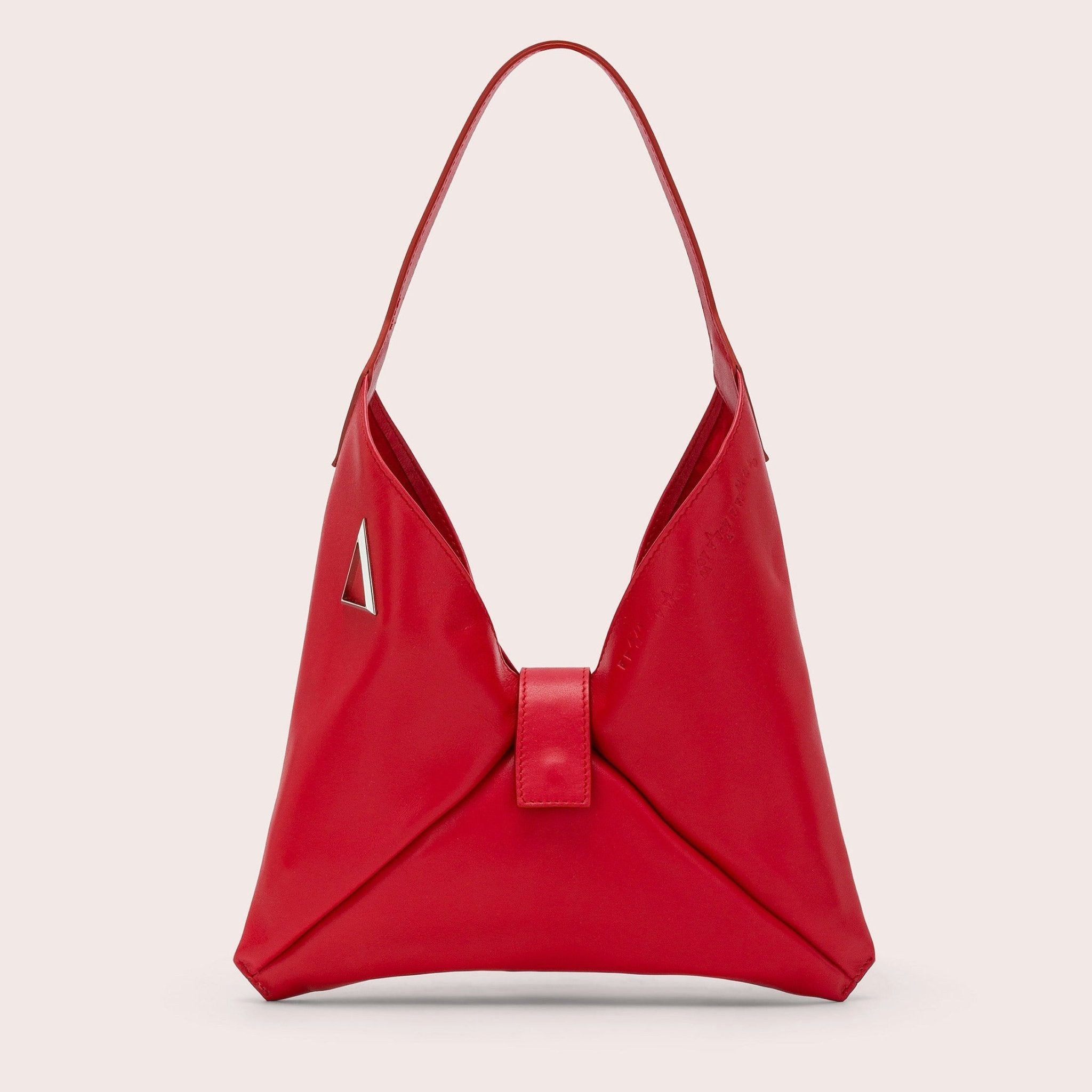 Red Lipstick "MARA BAG" IN NAPPA CALFSKIN LEATHER - Monte Sharp